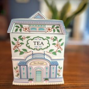 Lenox Village Collection Tea Shoppe Tea Canister
